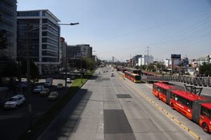 Bogota transmilenio, día sin carro, bicicletas, autopista
