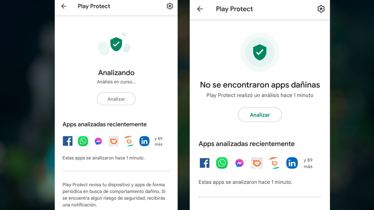 Play Protect es un servicio que permite detectar fallas en las apps instaladas en un teléfono Android.