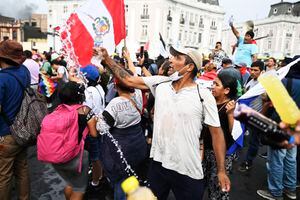 Las protestas en Perú no paran. Foto: AFP.