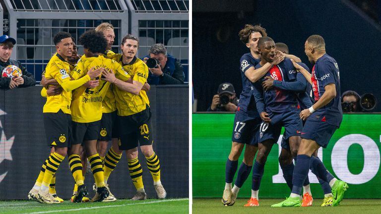 Borussia Dortmund y PSG definirán el primer finalista de la UCL 2023/2024