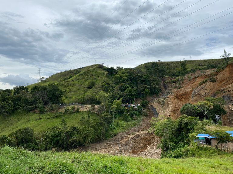 Deslizamiento de tierra en Rosas, Cauca.