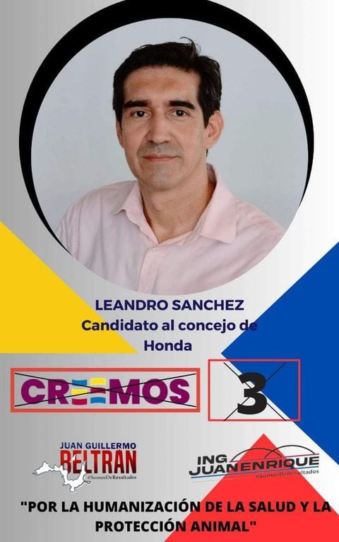 Leandro Sánchez,  candidato al Concejo de Honda