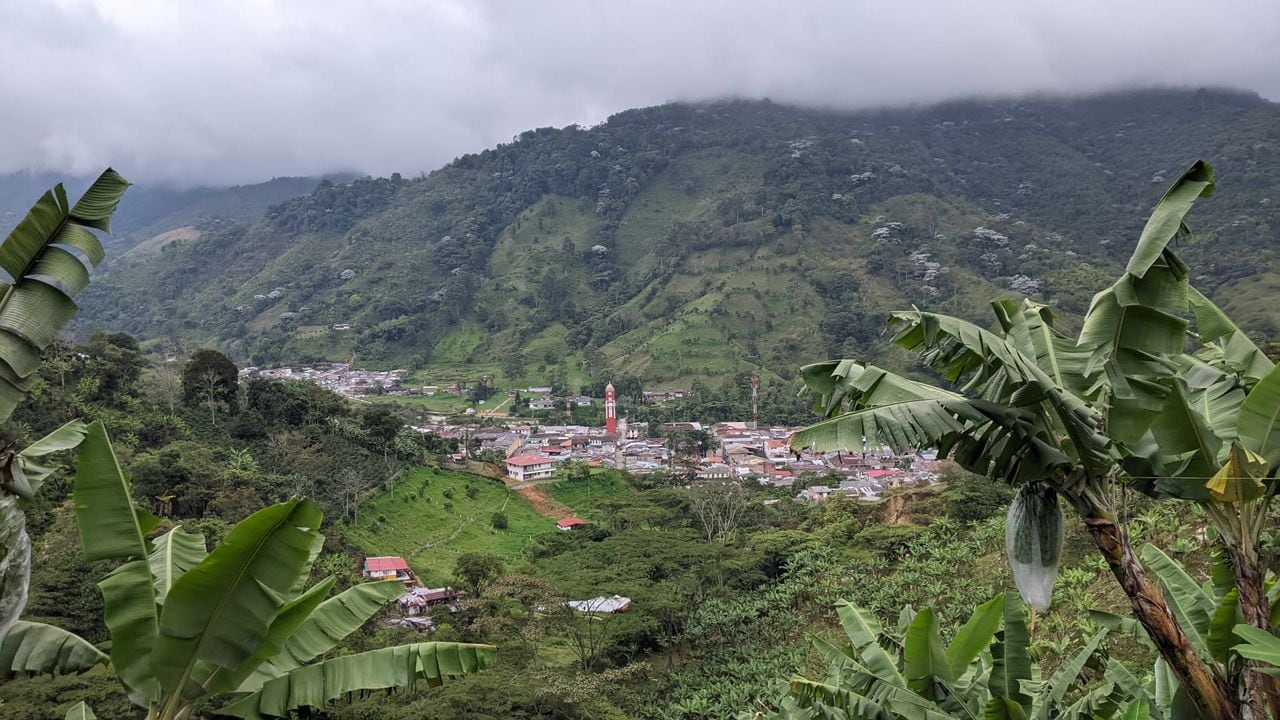 Vista panorámica de Pijao, Quindío.