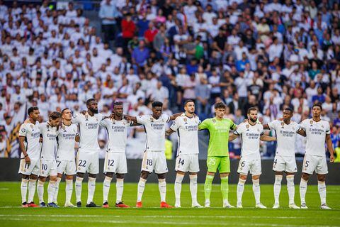 Los titulares del Real Madrid frente a Las Palmas.