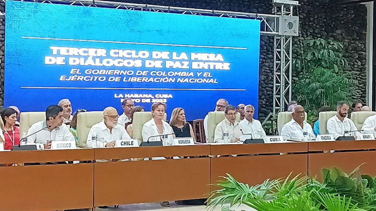 Diálogos entre el Gobierno y el ELN en Cuba.