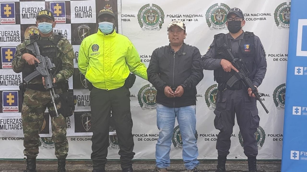Alias Mario fue capturado por las autoridades colombianas