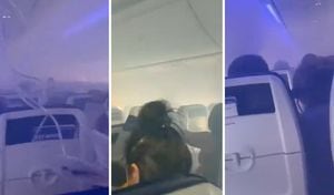 Dentro del avión de la aerolínea Southwest se vivieron momentos de pánico, donde niños también sufrieron por cuenta del humo