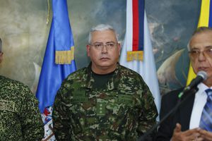 Mayor general Helder Fernan Giraldo Bonilla  comandante de las Fuerzas Militares