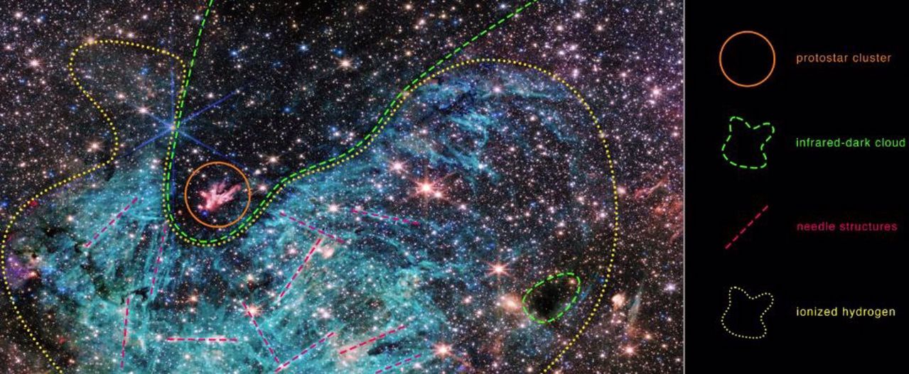 Telescopio James Webb capta 500.000 estrellas en una nueva imagen del corazón de la Vía Láctea