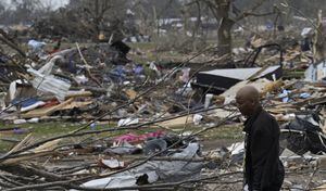 Una ola de destrucción fue dejada por los tornados y tormentas en algunos estados del país.