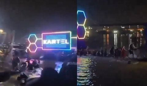 Barco discoteca 'Kartel' se hundió con más de 100 personas en su interior.