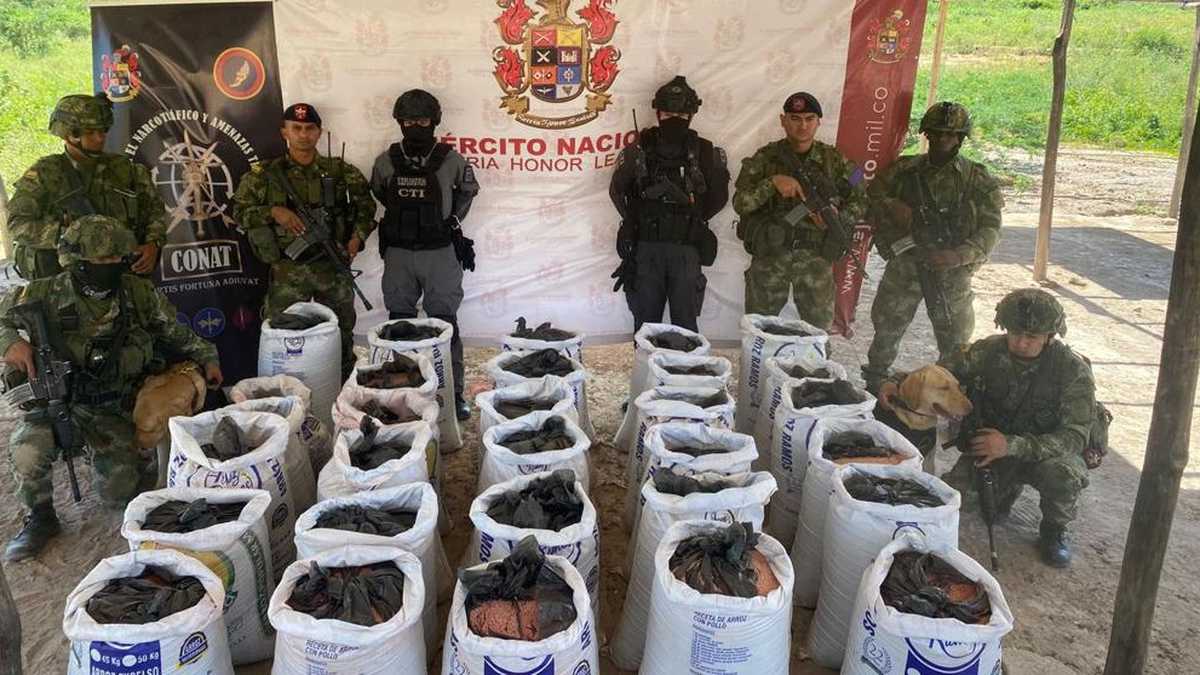 El cargamento de explosivos pertenece a grupos armados organizados que operan en el Norte de Santander.