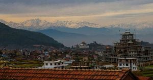 El Himalaya volvió a ser observado desde algunas ciudades de India ubicadas a más de 200 kilómetros. Foto: Getty Images. 