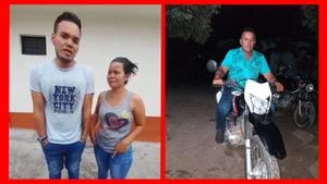 En las redes sociales, Israel Garzón, (izq.) reportó el secuestro de su papá Israel Alfonso Garzón Villanueva en Arauca.