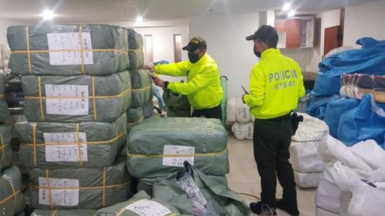 Autoridades desmantelaron una red dedicada al contrabando de textiles en Bogotá