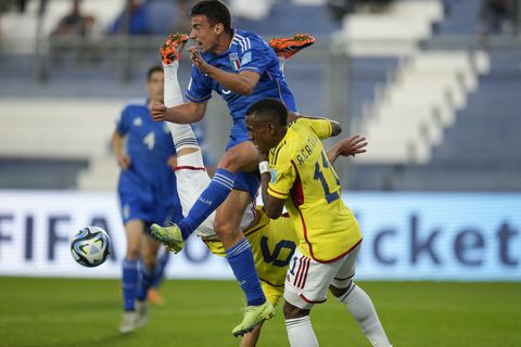 Imagen del duelo entre la Selección Colombia Sub 20 e Italia, por los cuartos de final del Mundial.