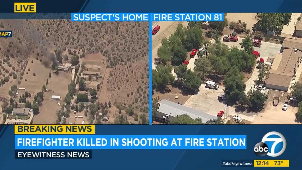 Reportan tiroteo en una estación de bomberos en California, EE. UU