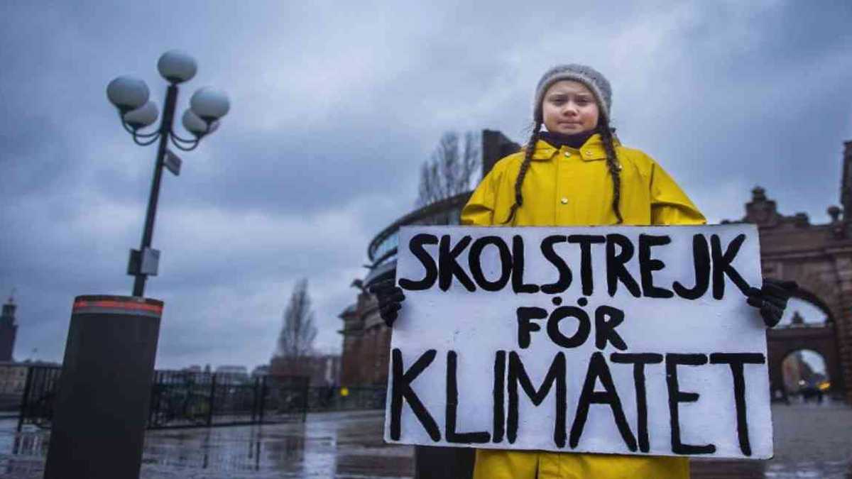 Greta Thunberg, de 15 años, es una joven activista que emprendió una cruzada para que los gobiernos actúen eficazmente contra el cambio climático. Foto: Hanna FRANZEN / TT News Agency /AFP