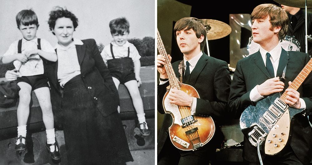    Su madre Martha, quien falleció de cáncer cuando Paul tenía 14 años, ha sido una fuente de inspiración constante. A ella se atribuye parte de Let It Be y Yesterday. Junto con John Lennon, a quien conoció en 1957, formaron la sociedad creativa más poderosa de la música.