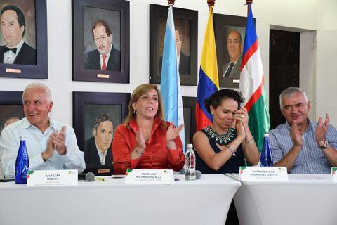 Los máximos dirigentes del deporte en Cali estuvieron reunidos con la Gobernadora del Valle, Clara Luz Roldán, el jueves 25 de agostos del 2023.