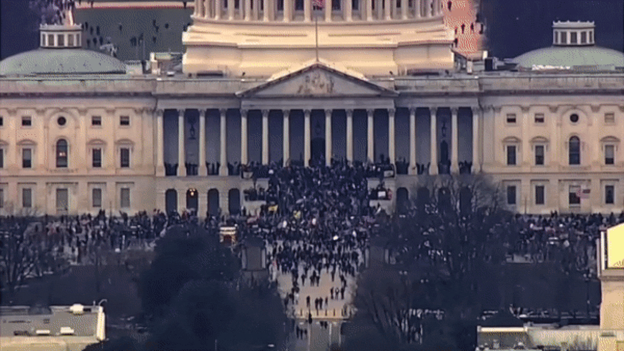 Cientos de protestantes pro-Trump se tomaron el Capitolio durante las manifestaciones del 6 de enero de 2021.