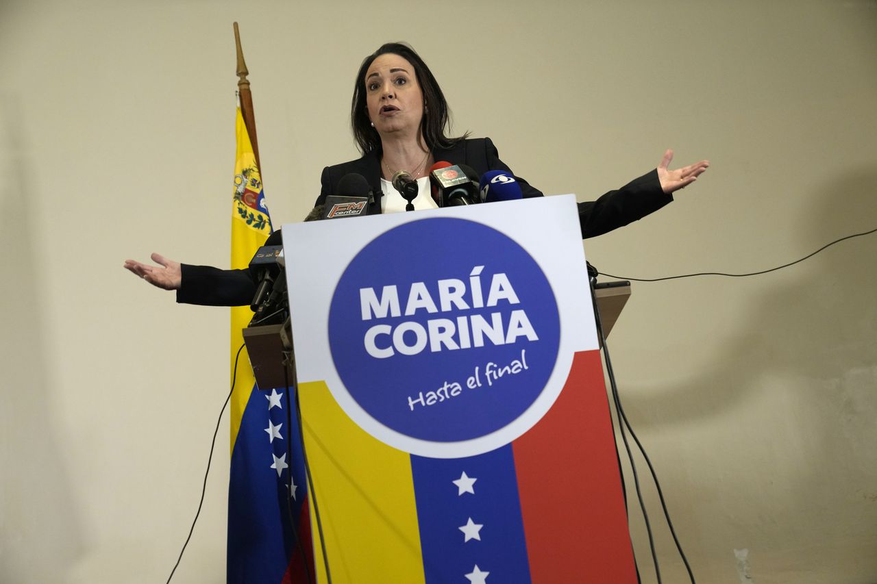 La líder opositora María Corina Machado