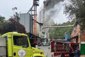 Incendio en fábrica de Bucaramanga,