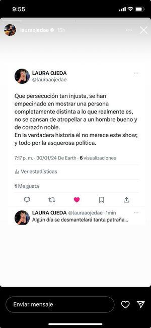 Laura Ojeda se refirió a Day Vásquez