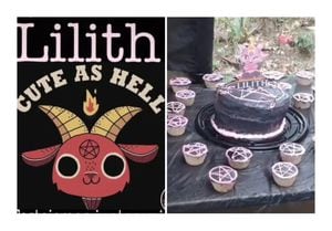En redes sociales se viralizó una fiesta para una pequeña con temática 'satánica'.