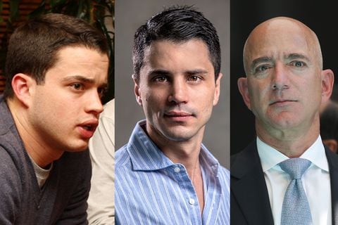 Jeff Bezos, Tomas Uribe y Jeronimo Uribe