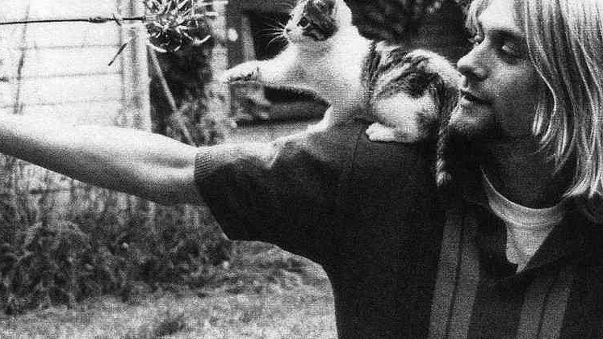 Kurt Cobain y su amor por los gatos