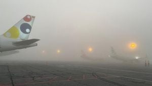 Se registra niebla sobre la estación