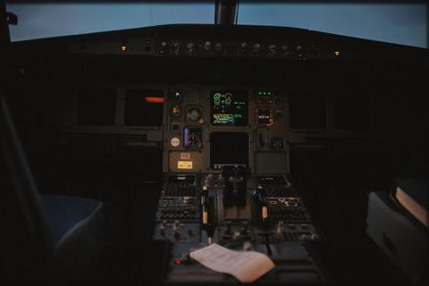 Foto de referencia de un avión