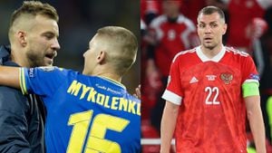 Artem Dzyuba, capitán de la selección de Rusia, fue el gran objetivo de las críticas desde los futbolistas ucranianos