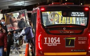 Fuerte pelea entre dos usuarias se registró en Transmilenio