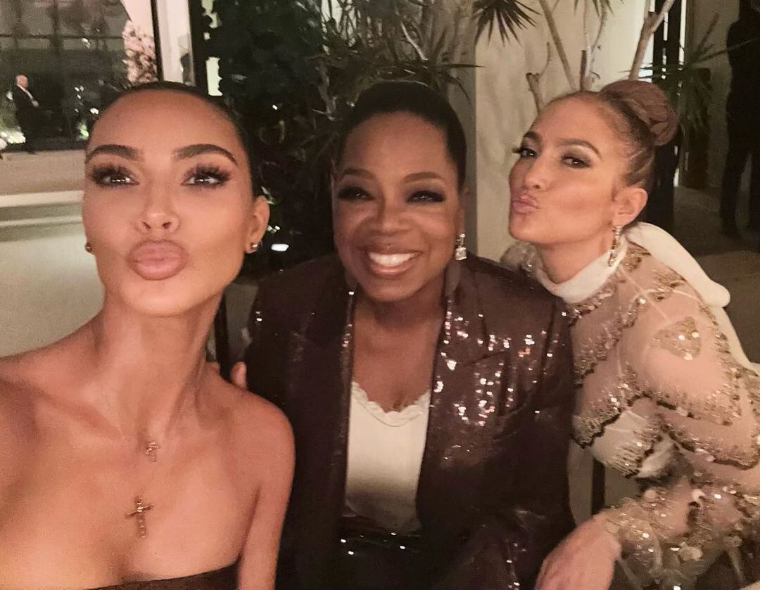 Kim, Oprah y J Lo juntas en el aniversario de Anastasia Beverly Hills. Foto: Instagram @jlo.