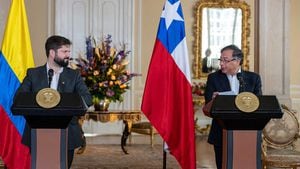Presidente Gustavo Petro y el mandatario de Chile Gabriel Boric