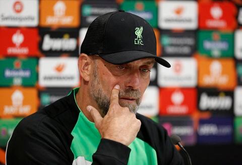 Soccer Football - Europa League - Liverpool Press Conference - Anfield, Liverpool, Britain - October 4, 2023 Liverpool manager Juergen Klopp during a press conference Action Images via Reuters/Ed Sykes