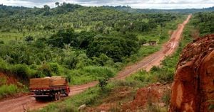 Carretera abierta en la Amazonia brasileña. Foto cortesía: ISA Transamazónica. 