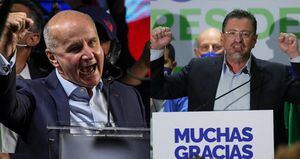 De izquierda a derecha: José María Figueres y Rodrigo Chaves