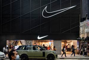 HONG KONG, CHINA - 2022/01/16: American multinational sport clothing brand Nike store in Hong Kong. (Photo by Budrul Chukrut/SOPA Images/LightRocket via Getty Images)