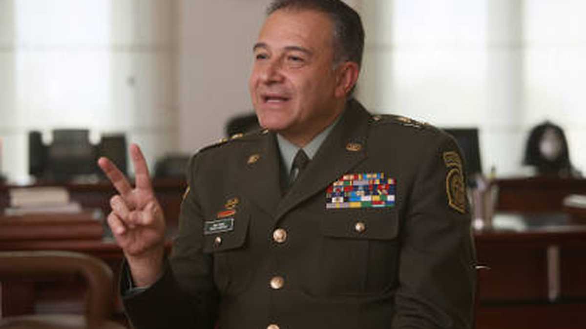 El director de la Policía, general Óscar Naranjo. 