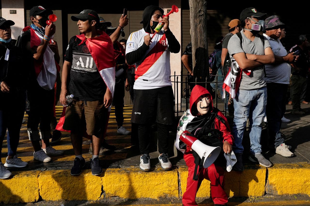 En imágenes : marcha 'Toma Lima' para manifestarse contra la presidenta de Perú, Dina Boluarte