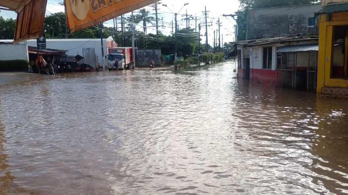 Inundaciones en el municipio de El Bagre, Antioquia.