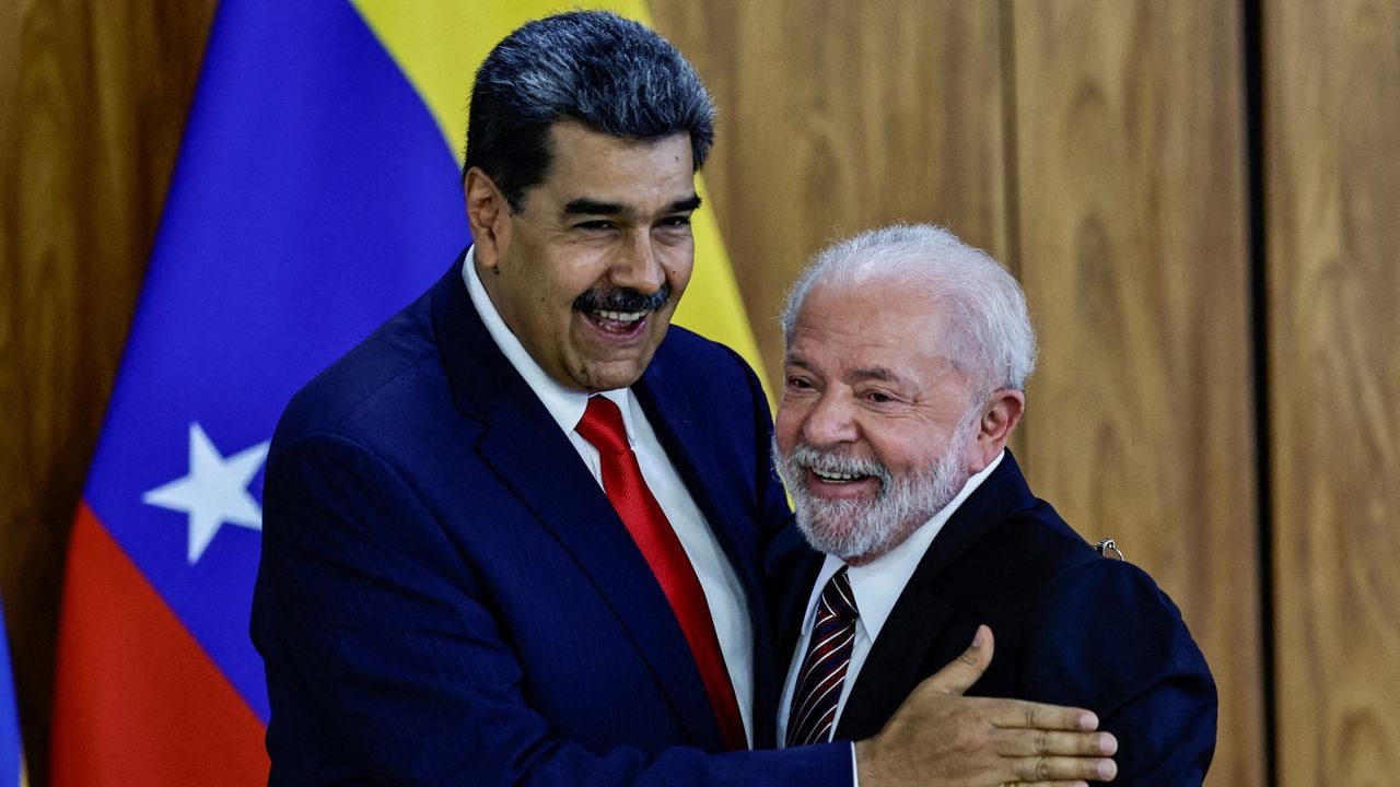 Lula Da Silva y Maduro se vieron este lunes 29 de mayo en Brasil. Foto: Reuters.