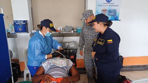 Fuerzas Militares y Estados Unidos realizan jornadas humanitarias en Buenaventura.