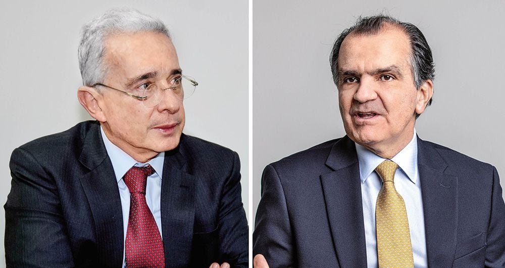 Álvaro Uribe y Óscar Iván Zuluaga.