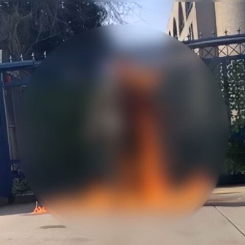 El hombre se prendió fuego frente a embajada israelí en Washington.