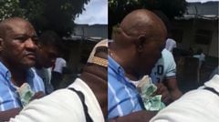 Alcalde de Bojayá, Chocó, con dinero en efectivo en las manos a metros de un puesto de votación.