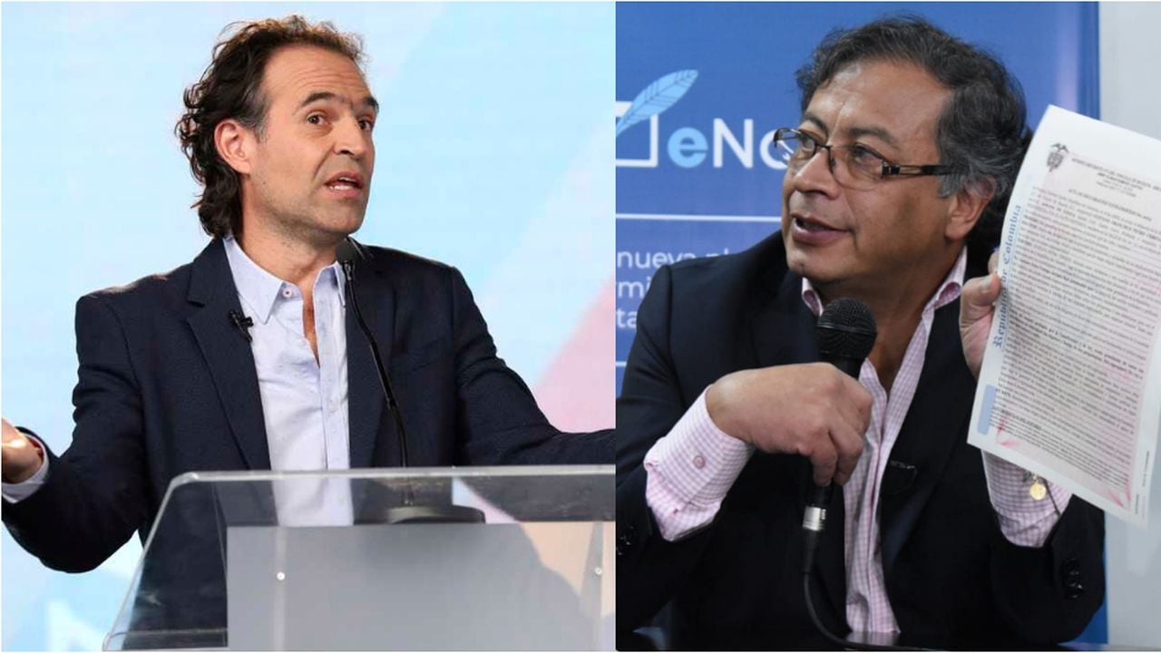 Federico Gutiérrez y Gustavo Petro, candidatos presidenciales